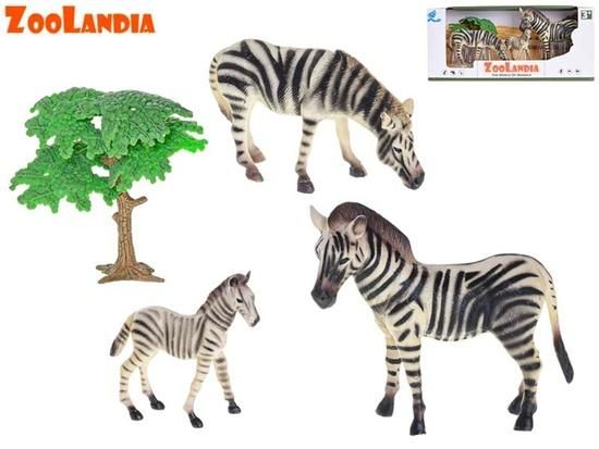 Zoolandia Zebra s mláďaty a doplňky - obrázek 1