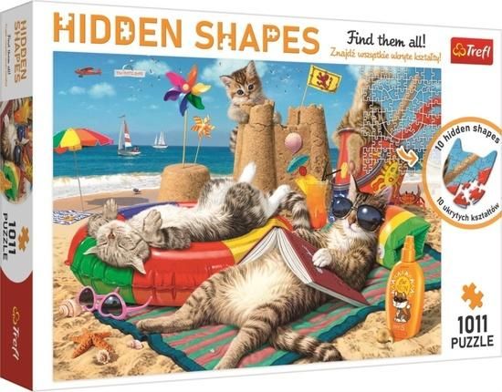 Puzzle Hidden Shapes: Kočičí prázdniny - obrázek 1