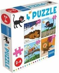 4 puzzle kočka - obrázek 1