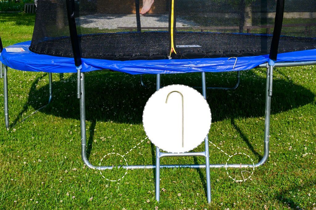 Kotvící sada G21 pro trampolíny 8 ks - obrázek 6