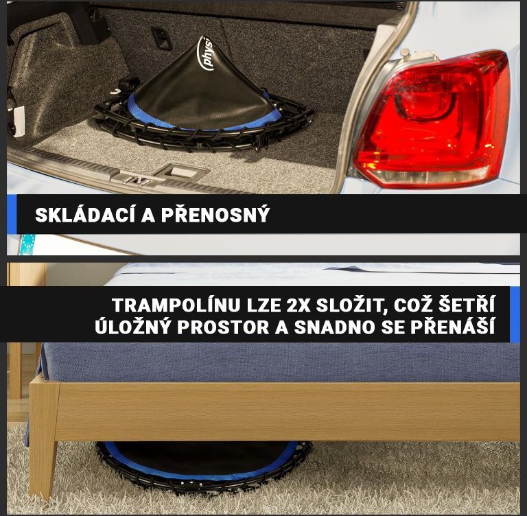 Physionics Fitness trampolína na doma i ven - 101 cm, zelená - obrázek 11