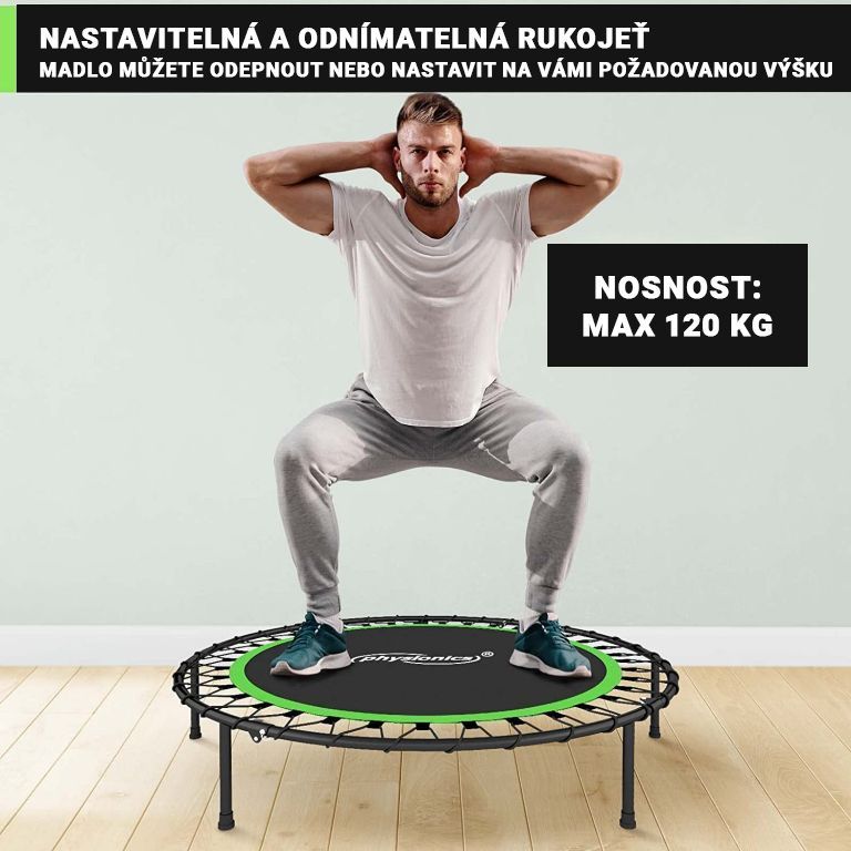 Physionics Fitness trampolína na doma i ven - 101 cm, modrá - obrázek 4