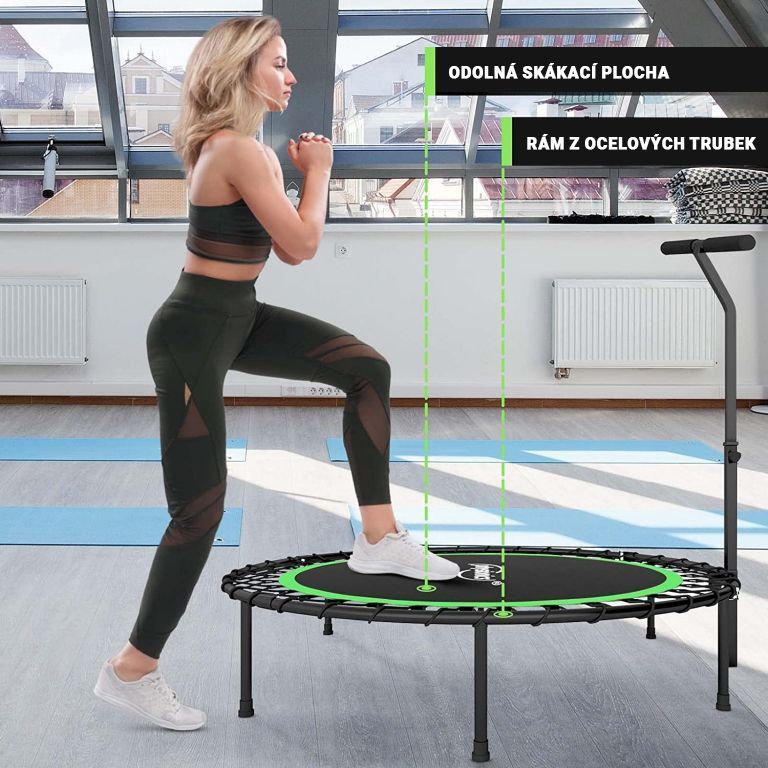 Physionics Fitness trampolína na doma i ven - 101 cm, modrá - obrázek 12