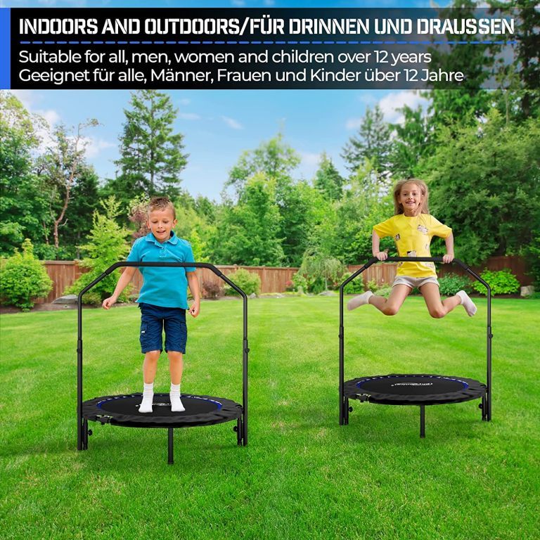 Physionics Fitness trampolína 101 cm, do 150 kg, modrá - obrázek 9