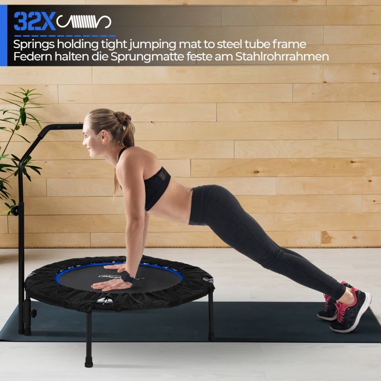 Physionics Fitness trampolína 101 cm, do 150 kg, modrá - obrázek 16