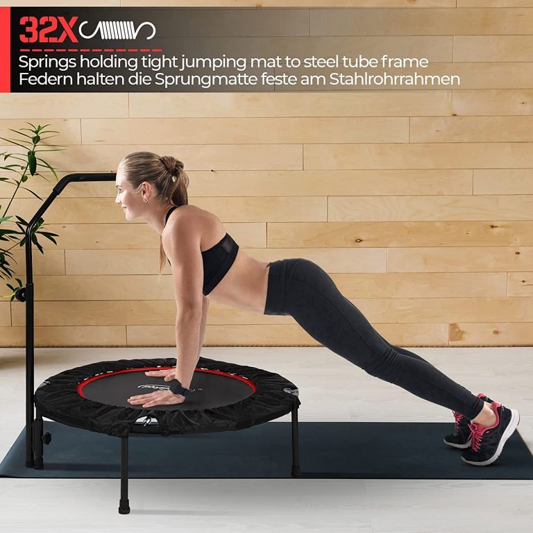 Physionics Fitness trampolína 101 cm, do 150 kg, červená - obrázek 4