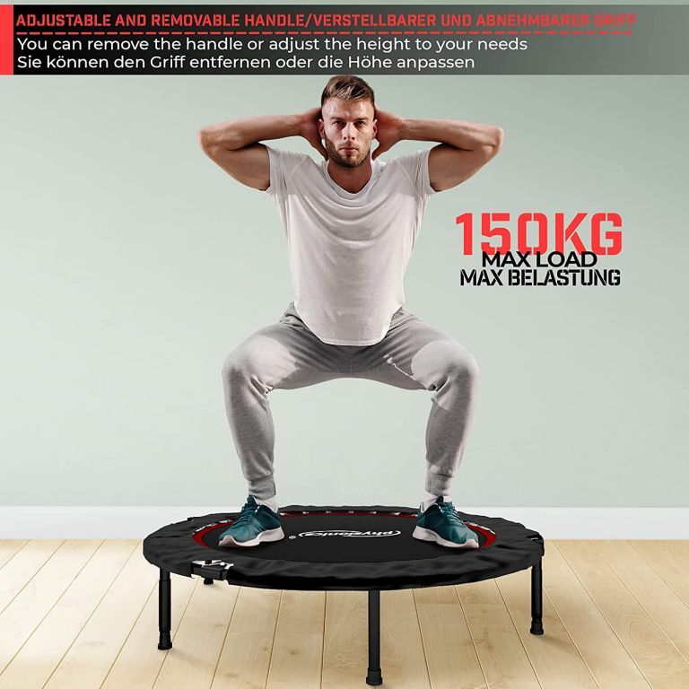 Physionics Fitness trampolína 101 cm, do 150 kg, červená - obrázek 5