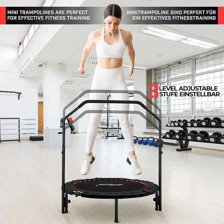 Physionics Fitness trampolína 101 cm, do 150 kg, červená - obrázek 9