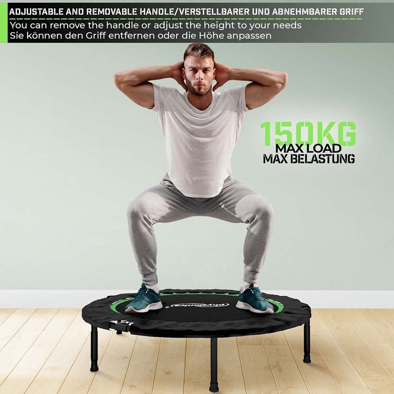 Physionics Fitness trampolína 101 cm, do 150 kg, zelená - obrázek 5