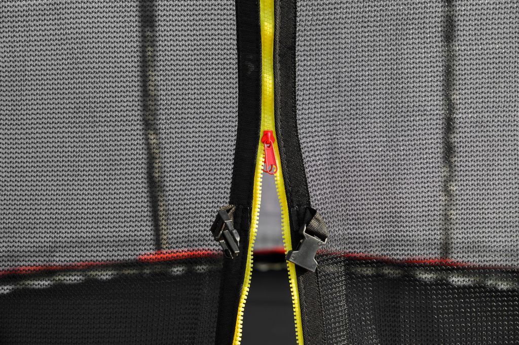 Trampolína G21 SpaceJump, 366 cm, černá, s ochrannou sítí + schůdky zdarma - obrázek 5