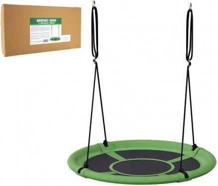 Houpací kruh zelený 100 cm látková výplň v krabici 73x37x7cm - obrázek 1