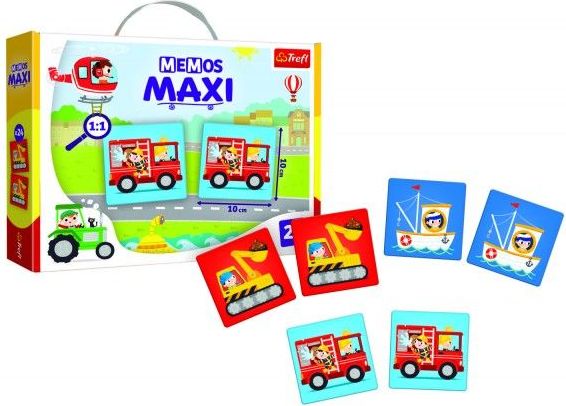 Pexeso Maxi Vozidla 24 kusů společenská hra v krabici 37x29x6cm 24m+ - obrázek 1
