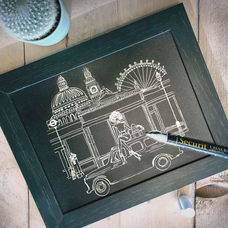 Tabule Securit WOODY nástěnná na popis křídou, 60 x 80 cm - obrázek 13