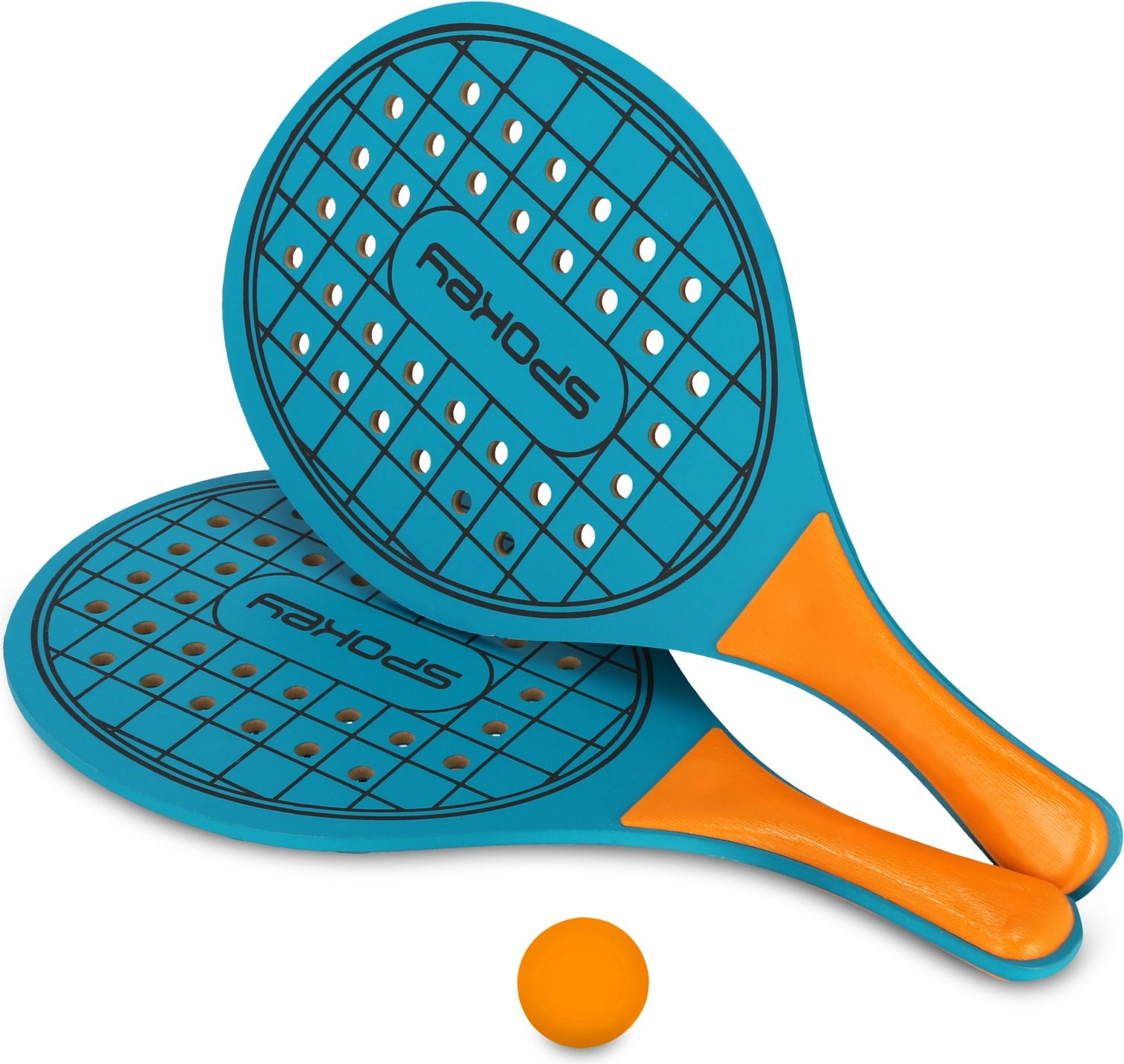 Sada na plážový tenis SPOKEY Woo-Bad - modrá - obrázek 4