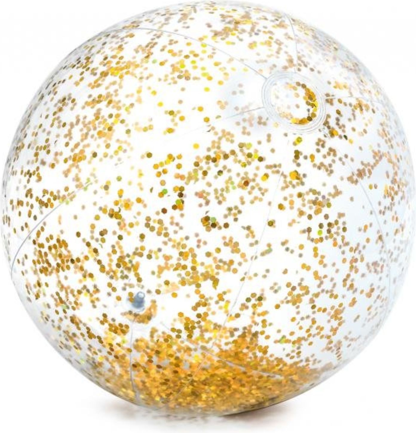 Intex 58070 Nafukovací míč Glitter Beach 71 cm zlatý - obrázek 1