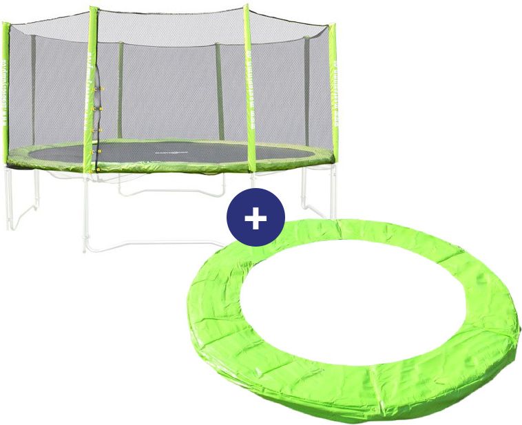SET - Náhradní ochranná síť + kryt pružin pro trampolínu MASTER 244 cm - obrázek 1