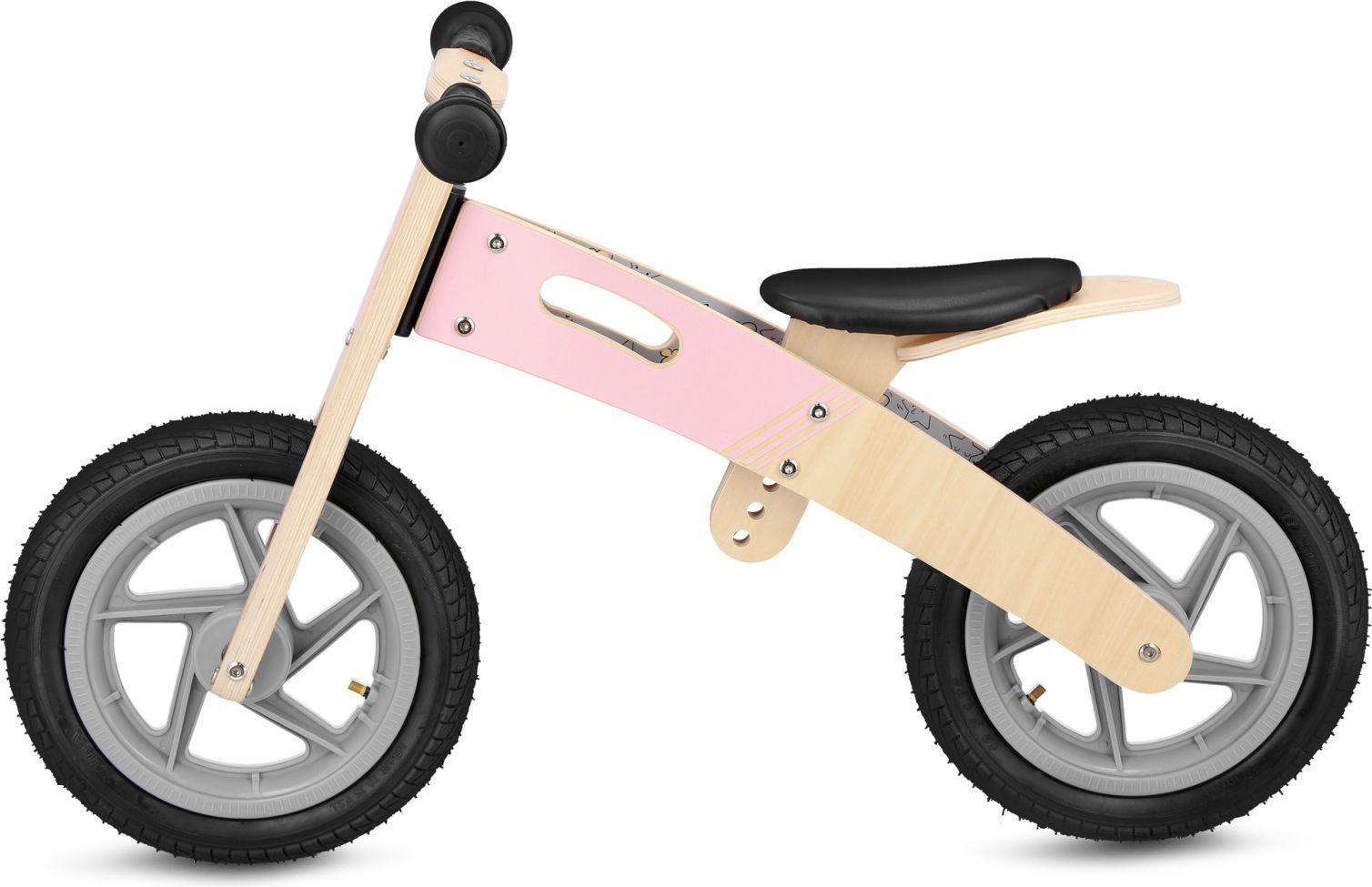 Dětské dřevěné odrážedlo SPOKEY Woo-Ride Duo - růžové - obrázek 2
