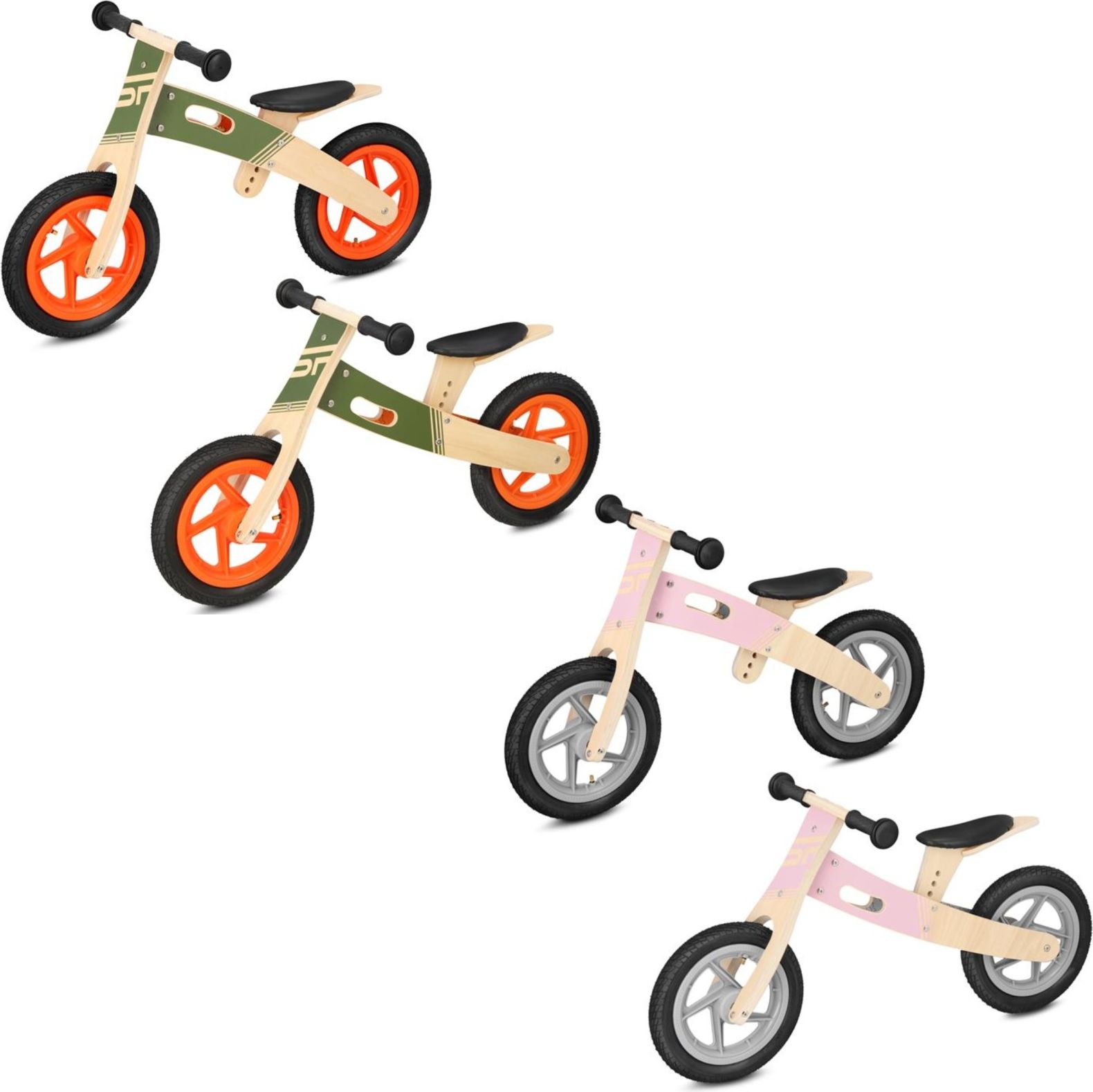 Dětské dřevěné odrážedlo SPOKEY Woo-Ride Duo - obrázek 1