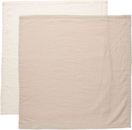 Bebe-Jou Mušelínová plenka Pure Cotton Sand 2ks 70x70cm - obrázek 1