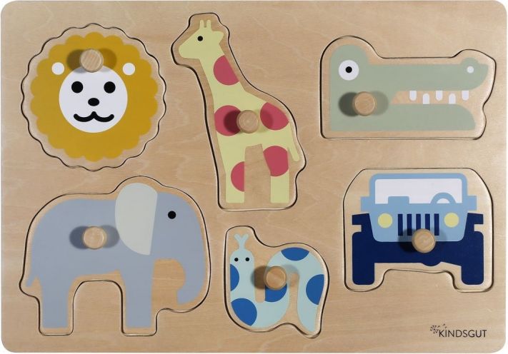 KINDSGUT Vkládací puzzle Safari
