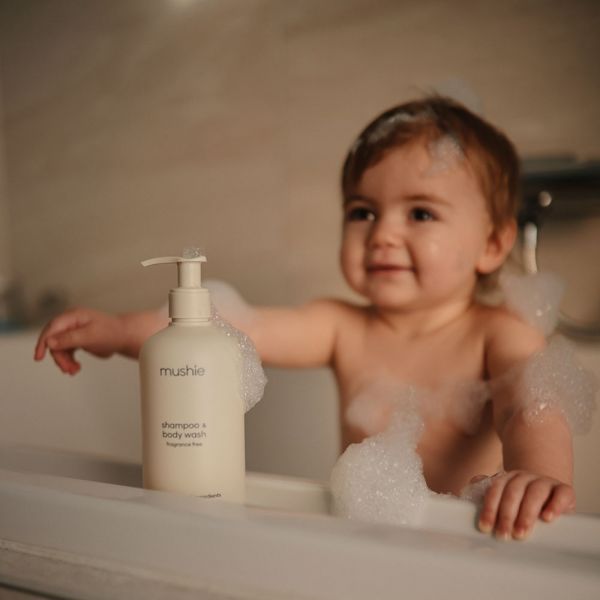MUSHIE Organic Baby šampón na tělo a vlásky 400ml - obrázek 1