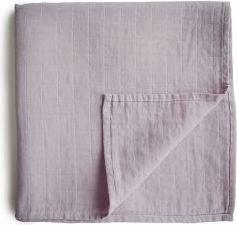 MUSHIE mušelínová zavinovačka z BIO bavlny, 120x120 cm - soft-mauve - obrázek 1