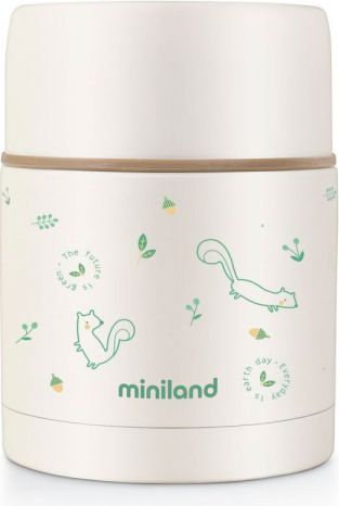 Miniland Termoska na jídlo Natur veverka 600ml
