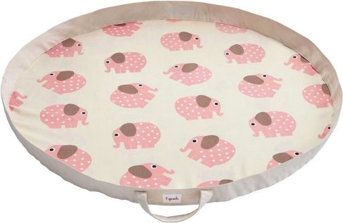 3 SPROUTS Hrací podložka Vak Elephant Pink - obrázek 1