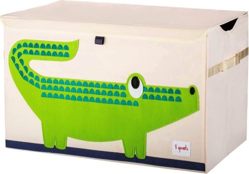 3 SPROUTS Truhla na hračky Crocodile Green - obrázek 1