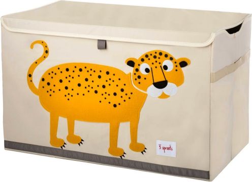 3 SPROUTS Truhla na hračky Leopard Orange - obrázek 1