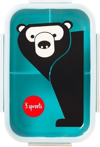 3 SPROUTS Krabička na jídlo Bento Bear Teal
