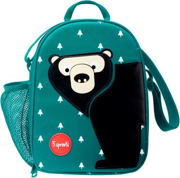 3 SPROUTS Taška na svačinu Bear Black Teal