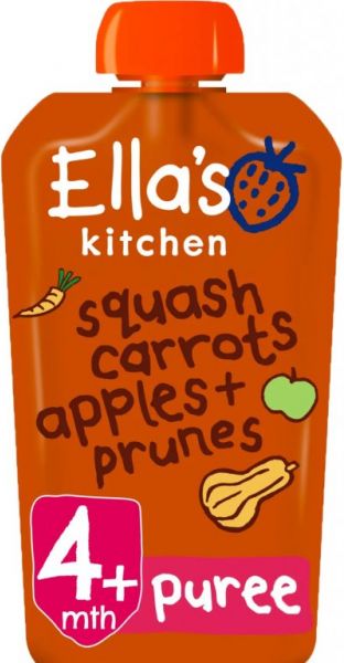 Ella's Kitchen BIO Dýně, mrkev, jablko a švestka (120 g) - obrázek 1