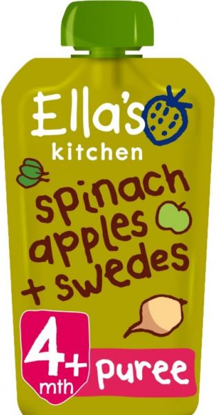 Ella's Kitchen BIO Špenát jablko a tuřín (120 g) - obrázek 1