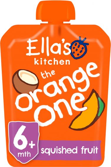 Ella's Kitchen BIO ORANGE ONE ovocné pyré s mangem (90 g) - obrázek 1