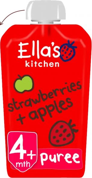 Ella's Kitchen BIO Jahoda a jablko (120g) - obrázek 1