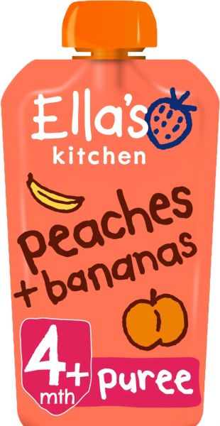 Ella's Kitchen BIO Banán s broskví (120 g) - obrázek 1