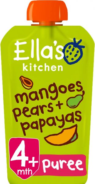 Ella's Kitchen BIO Mango, hruška a papája (120 g) - obrázek 1