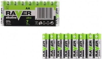 Baterie RAVER LR6/AA 1,5 V alkaline ultra 8ks ve fólii - obrázek 1