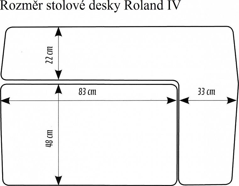 ROSTOUCÍ PSACÍ STŮL ROLAND IV TŘEŠEŇ - obrázek 3