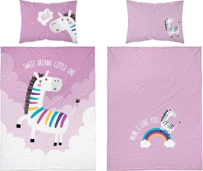 POVLEČENÍ DO POSTÝLKY ZEBRA RŮŽOVÁ - obrázek 2