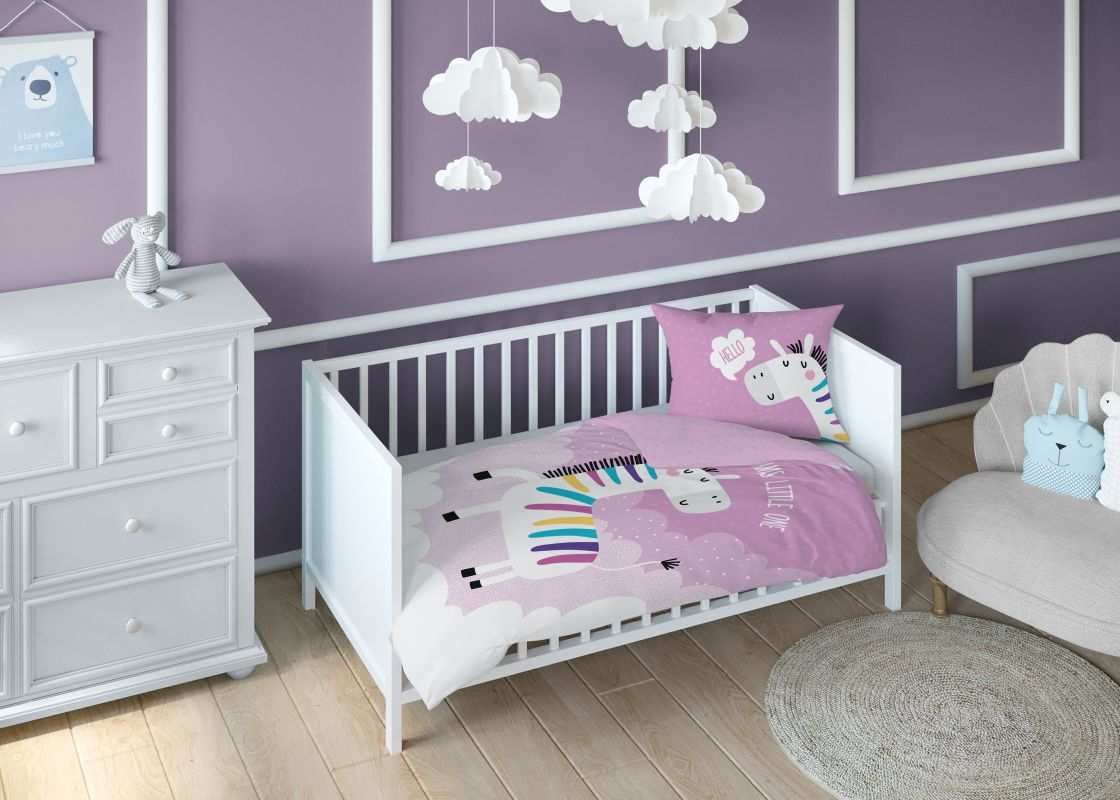 POVLEČENÍ DO POSTÝLKY ZEBRA RŮŽOVÁ - obrázek 3