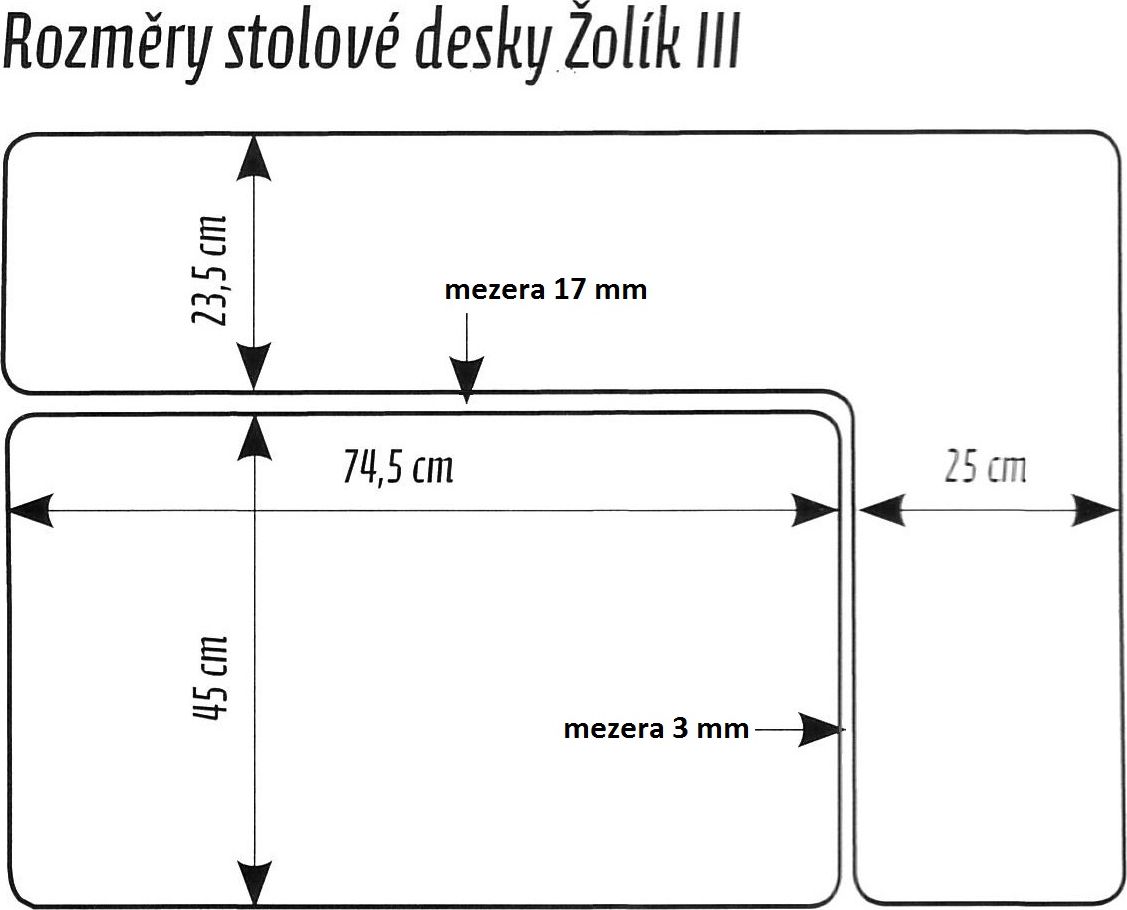 ROSTOUCÍ PSACÍ STŮL ŽOLÍK III BÍLÝ CEDR - obrázek 4