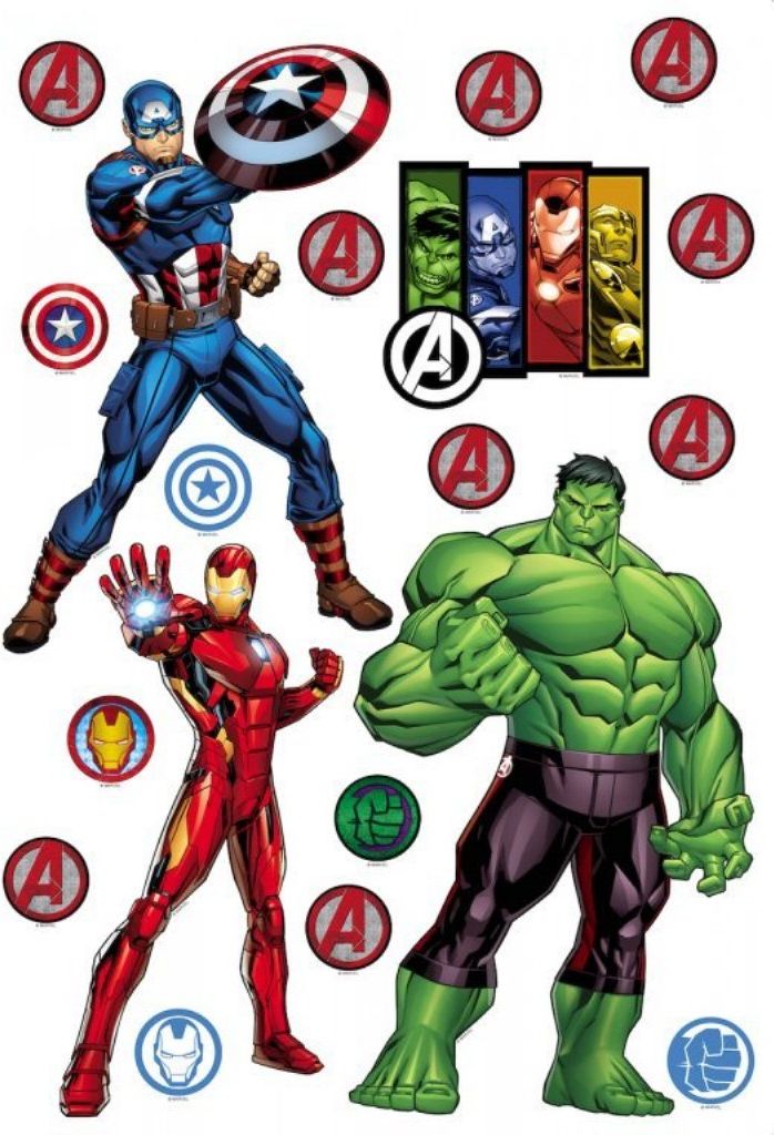 SAMOLEPICÍ OBRÁZKY AVENGERS - obrázek 1