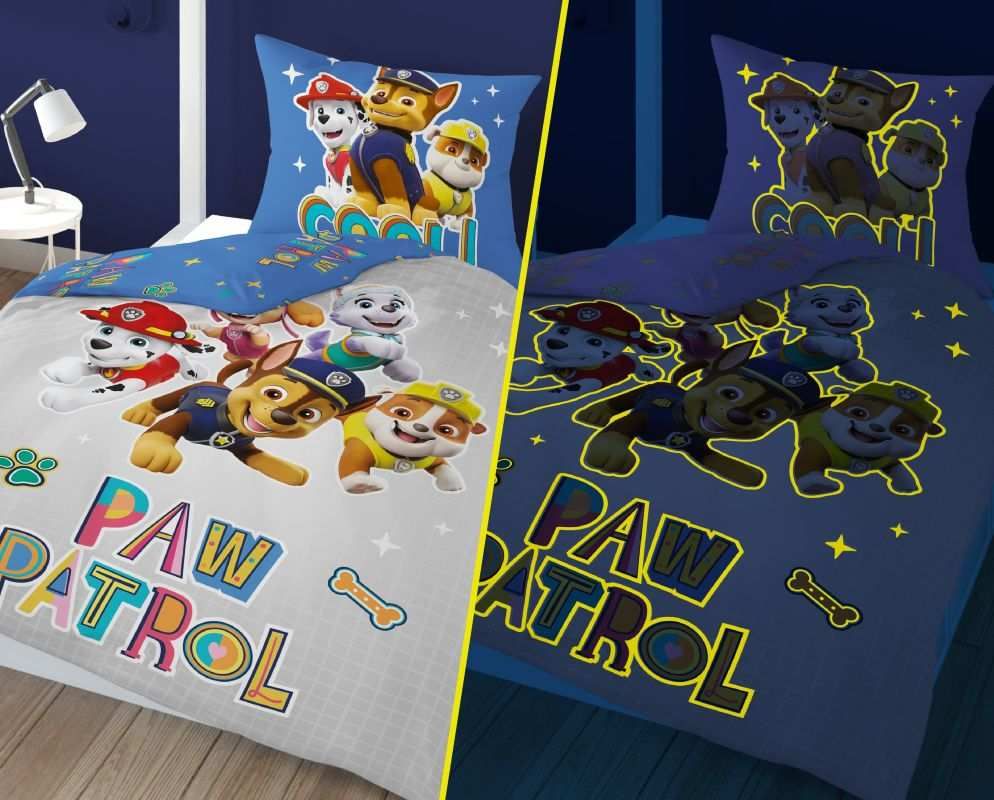DĚTSKÉ SVÍTÍCÍ POVLEČENÍ 140x200 TLAPKOVÁ PATROLA GREY - obrázek 3