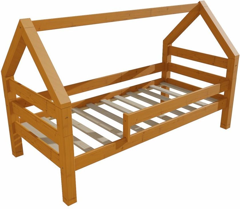 DĚTSKÁ POSTEL DOMEČEK SE ZÁBRANOU - obrázek 1