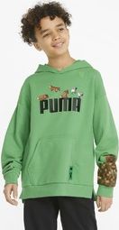 PUMA x MINECRAFT Hoodie Kids Vibrant Gre | 533436-87 | Zelená | 104 - obrázek 1