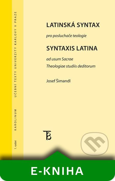 Latinská syntax pro posluchače teologie - Josef Šimandl - obrázek 1