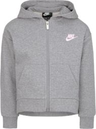 Nike club fleece high low fz hoodie | 36I254-GEH | Šedá | 92-98 CM - obrázek 1