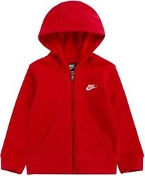 Nike nkb club fleece fz hoodie | 86F321-U10 | Červená | 92-98 CM - obrázek 1